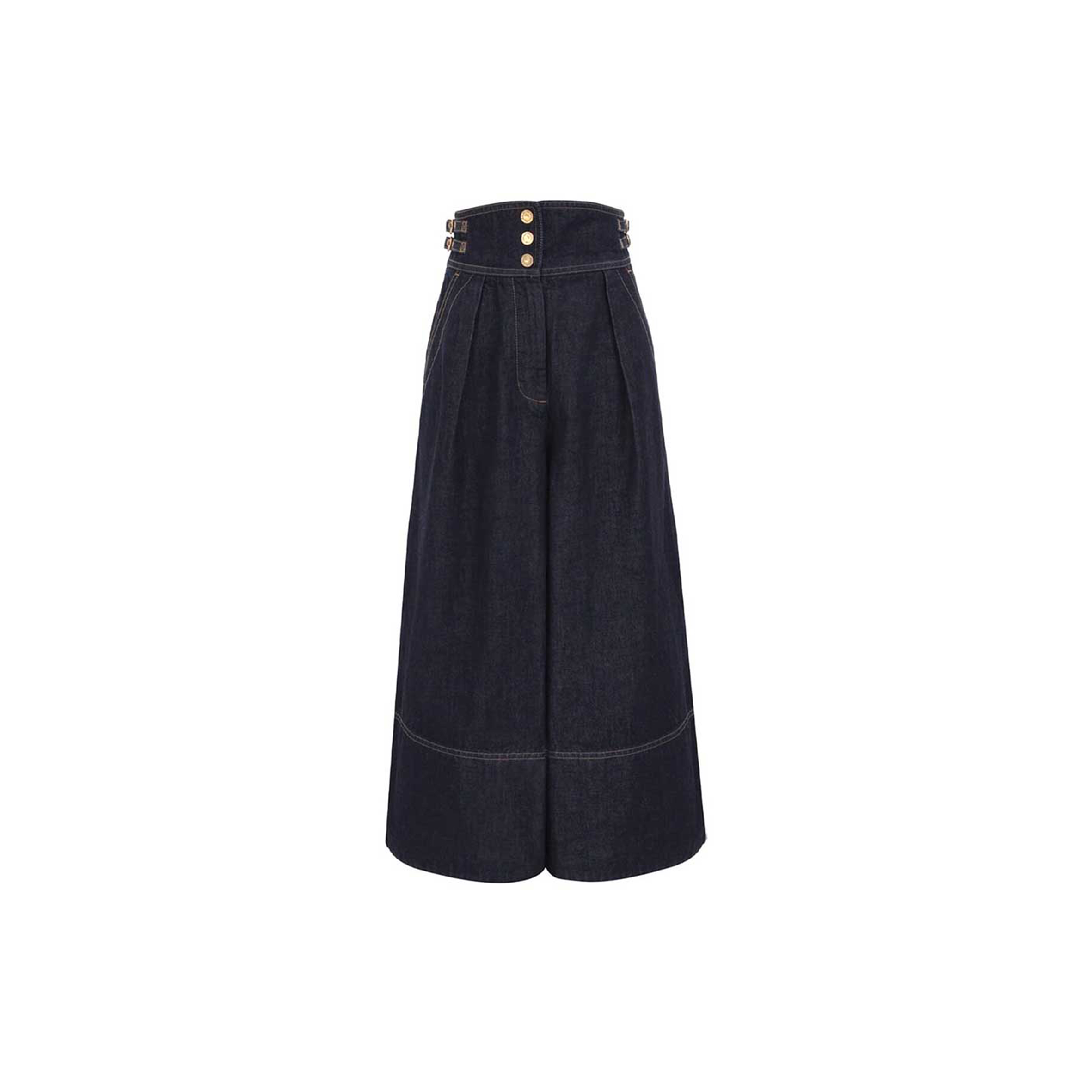 ZIMMERMANN NIGHT SKY REBLLION HIGH-WAISTED DENIM TROUSERS 6392PC261.NHTSKY.24